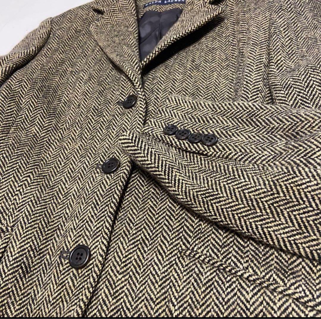 【極美品】ラルフローレン ウール ツィード ヘリンボーン 日本製 11号