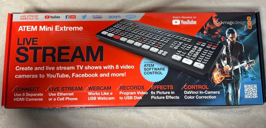 新品同様ATEM Mini Extreme 8系統入力ビデオスイッチャー