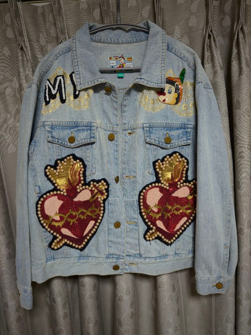 Unlogical Poemビーズ刺繍デニムジャケット