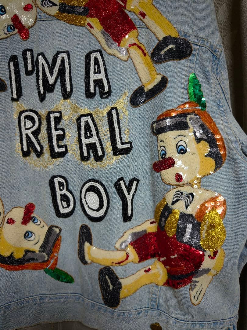 Unlogical Poemビーズ刺繍デニムジャケット