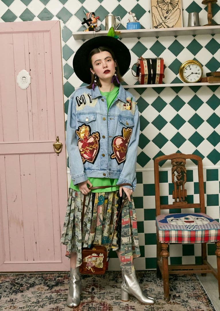 Unlogical Poemビーズ刺繍デニムジャケット