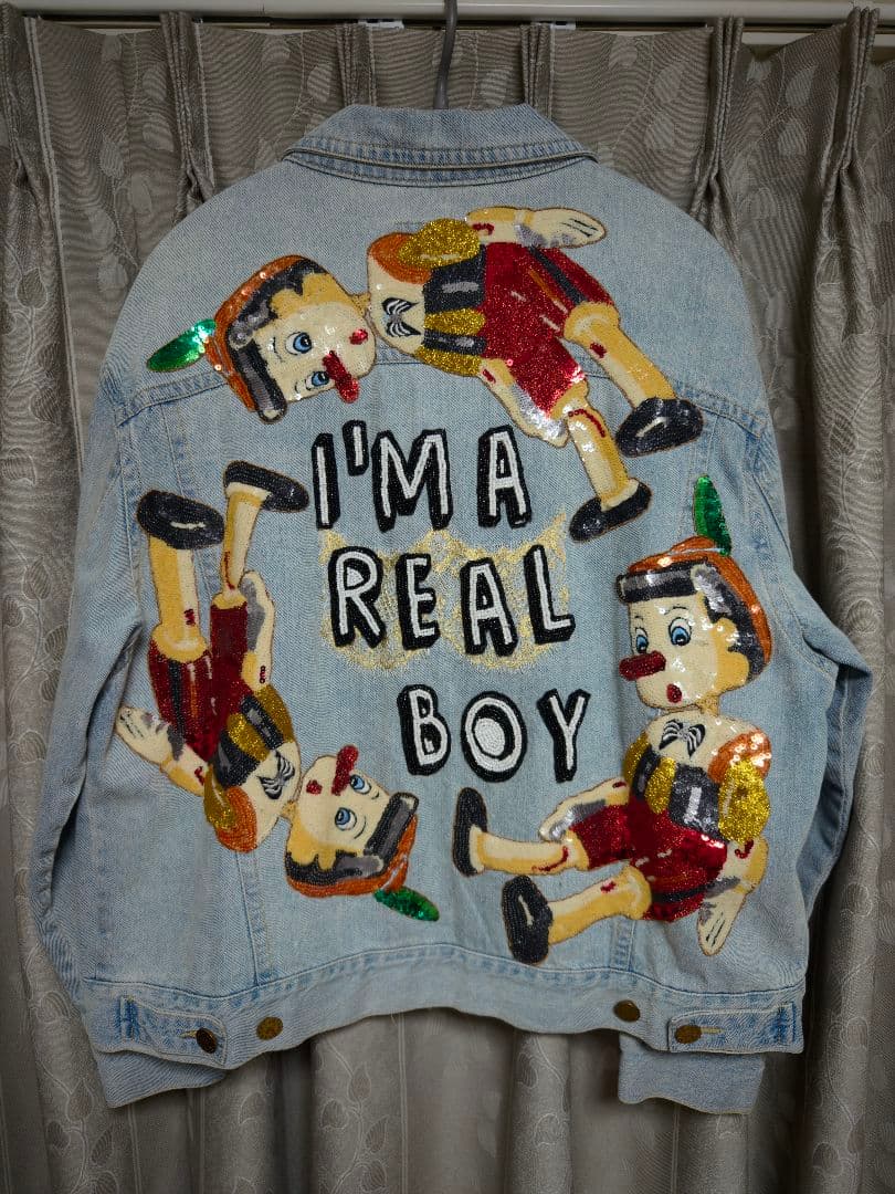 Unlogical Poemビーズ刺繍デニムジャケット