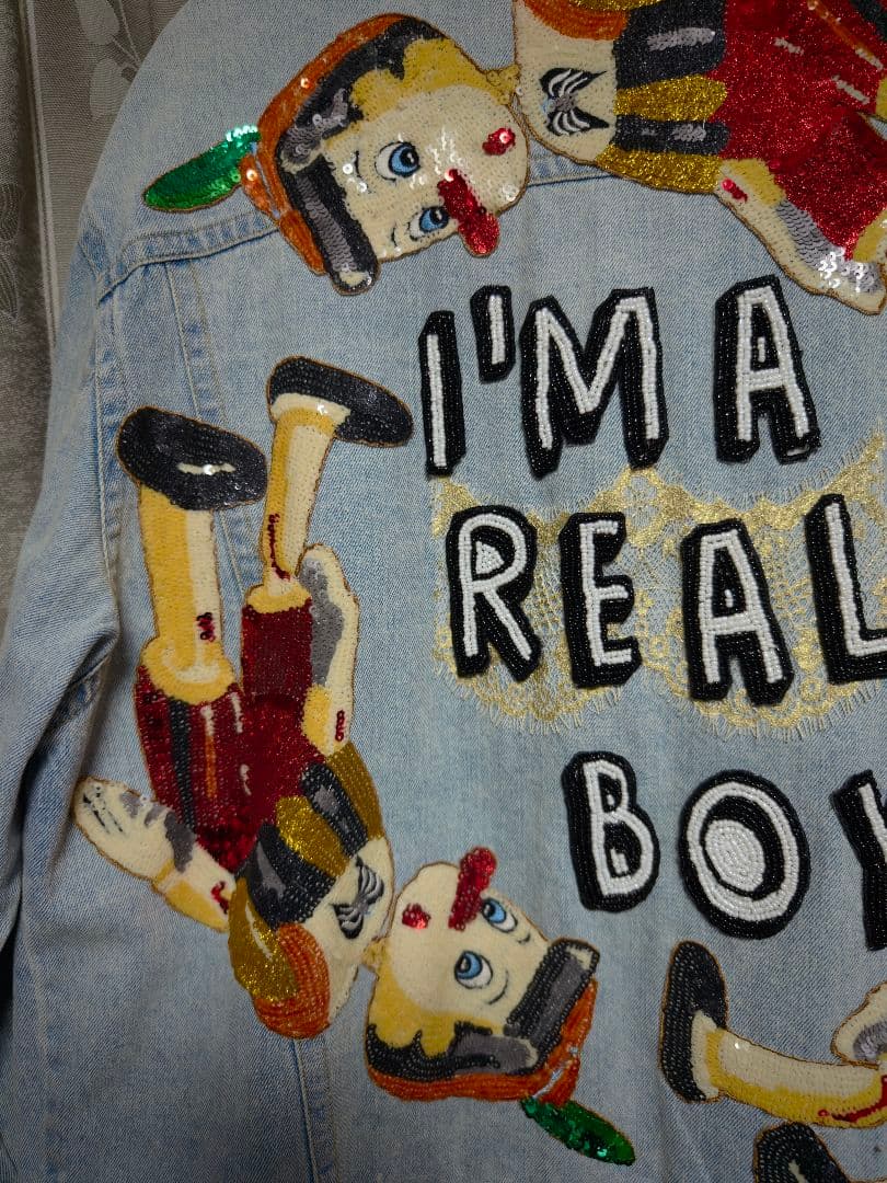 Unlogical Poemビーズ刺繍デニムジャケット