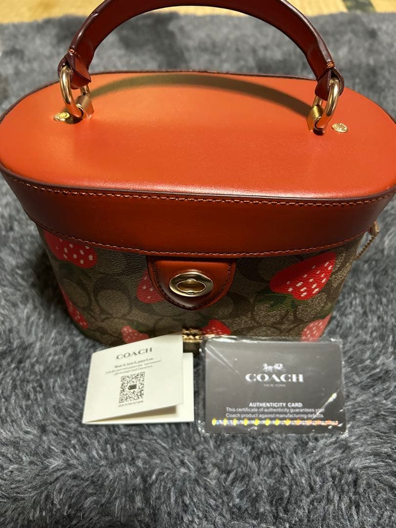 COACH イチゴ柄 ショルダーバッグ