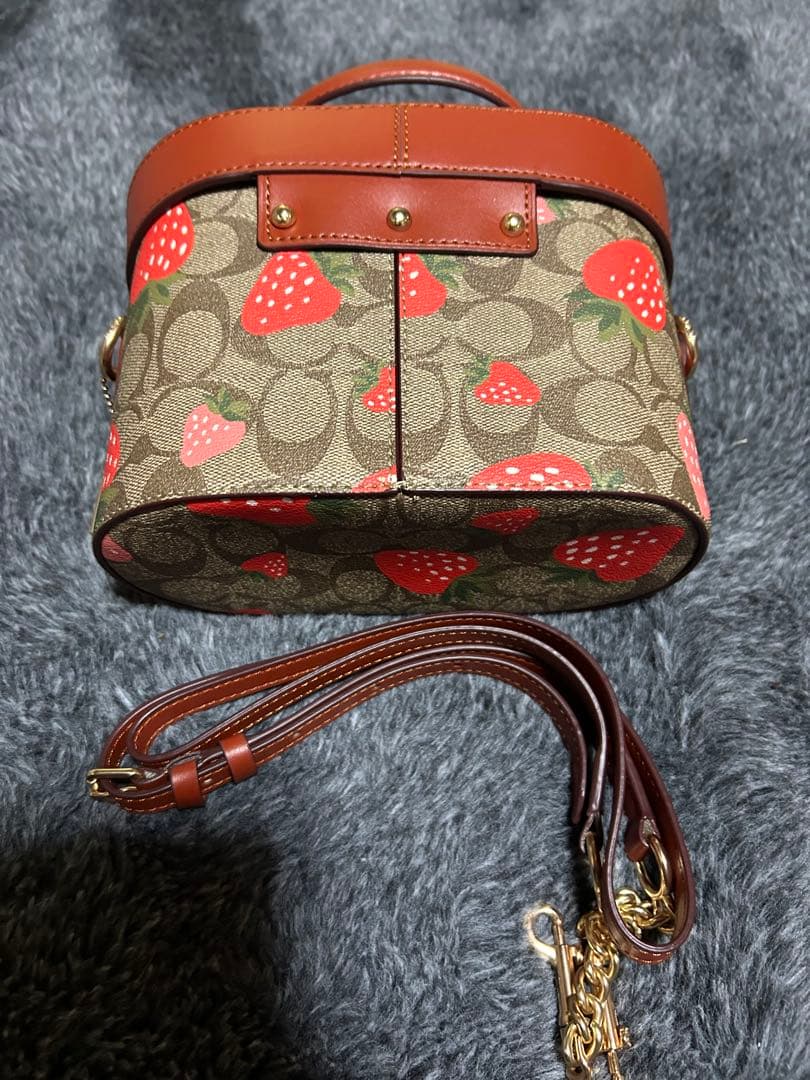 COACH イチゴ柄 ショルダーバッグ