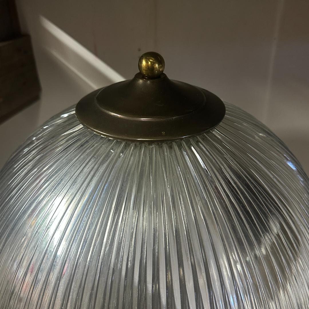 てってっ　ヴィンテージ LEVITON製 デスクランプグラスシェード真鍮製