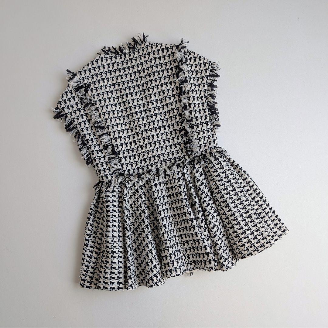 ADORE コットンチェックツィードジレ アドーア ベスト 日本製