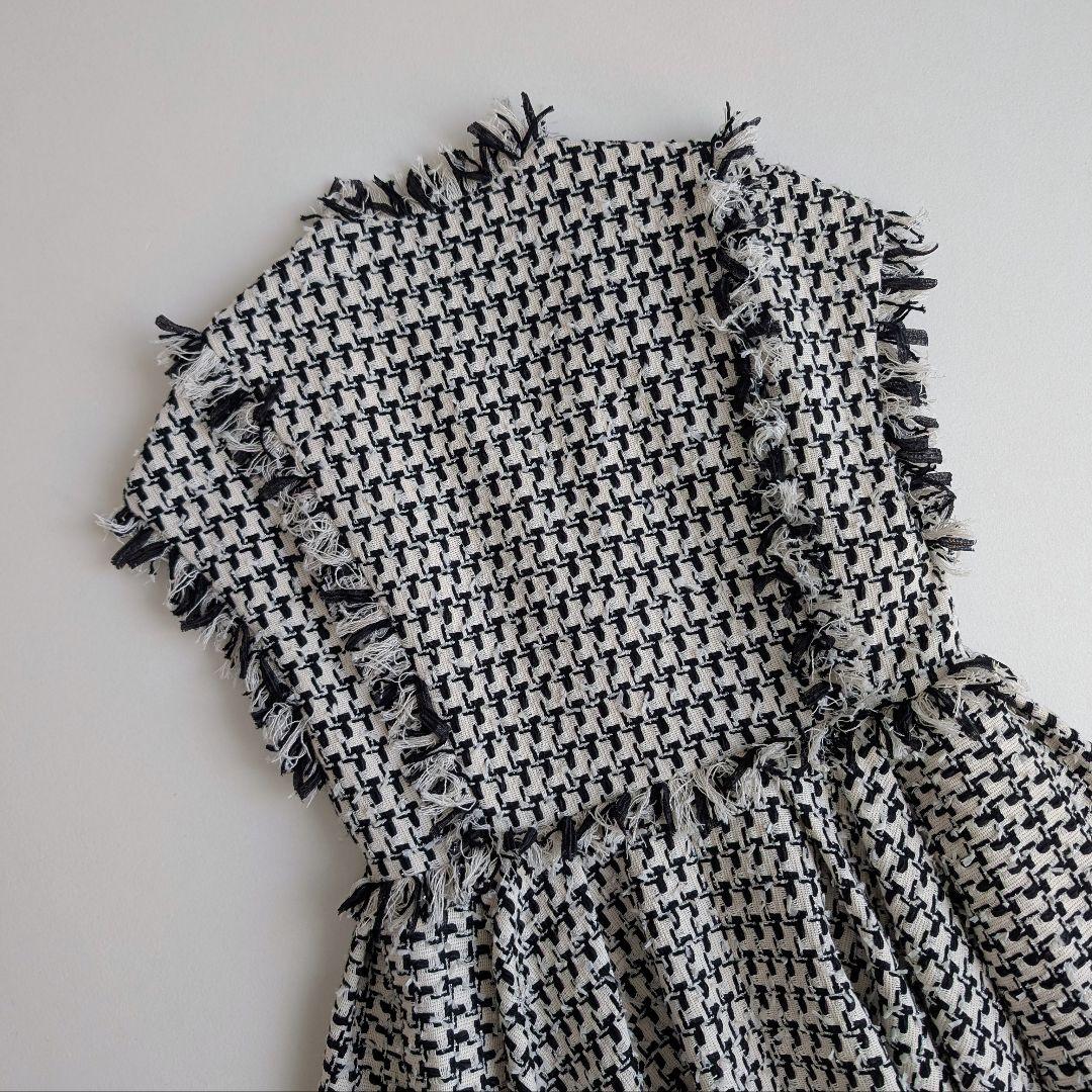 ADORE コットンチェックツィードジレ アドーア ベスト 日本製