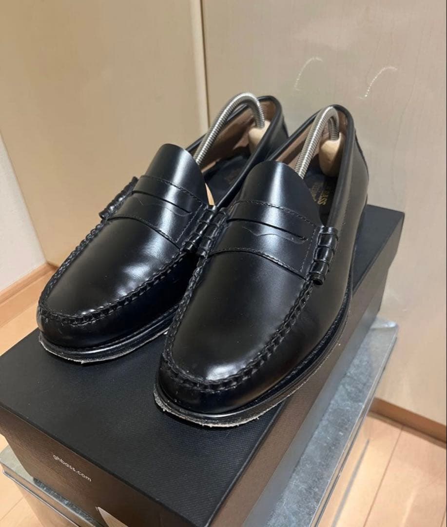 G.H. Bass Larson Black US10 28cm ローファー