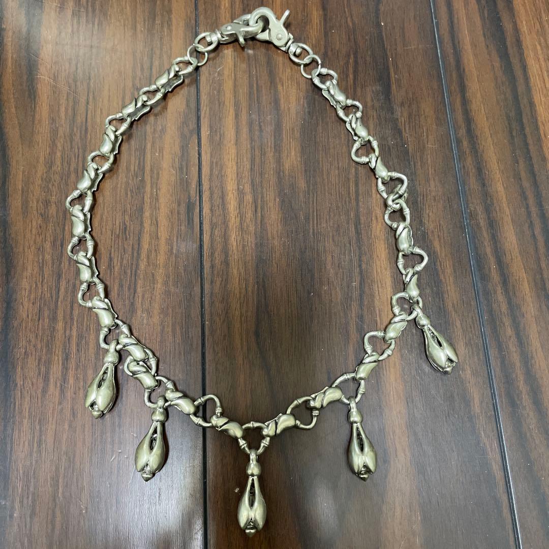 5連ベルウォレットチェーン、ネックレス