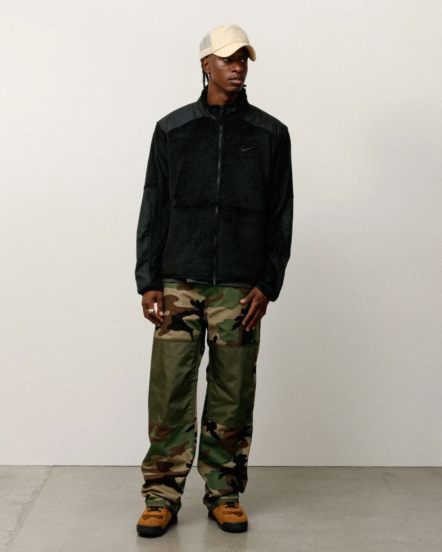 STÜSSY & NIKE FULL ZIP FLEECE \"Black\" S