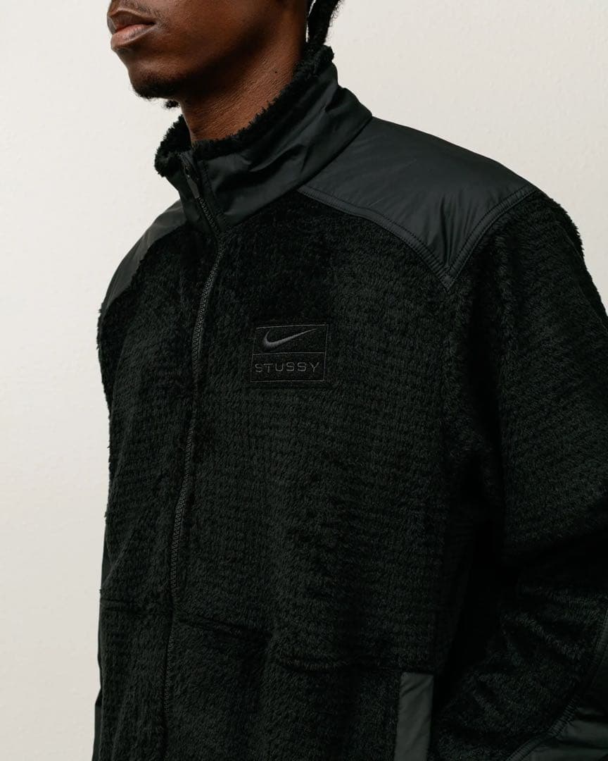 STÜSSY & NIKE FULL ZIP FLEECE \"Black\" S