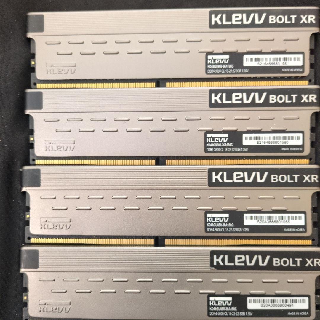 KLEVV BOLT XR DDR4 32GB(8GB×4)