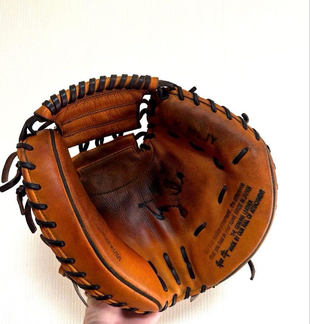 【美品・型良】ハタケヤマ　硬式キャッチーミット