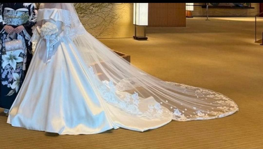 ウェディング　ベール ベールダウン可能 花嫁