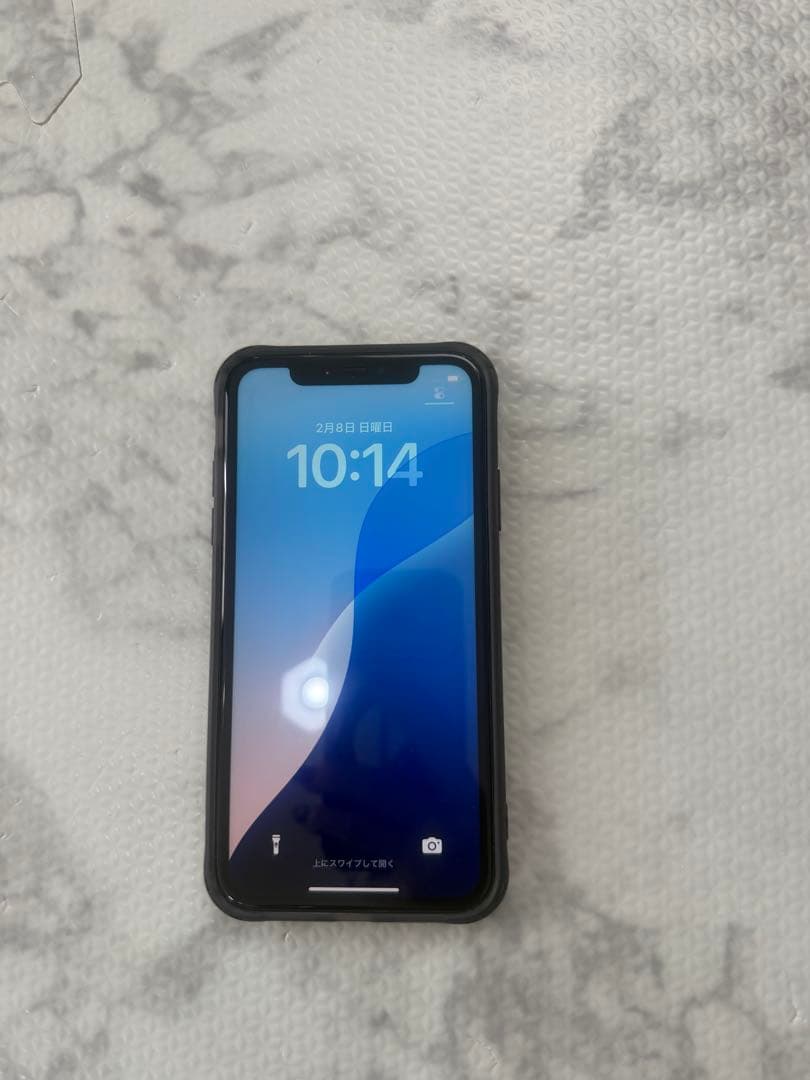 iPhone 11 128GB ブラック 本体 バッテリー76％ 背面割れあり