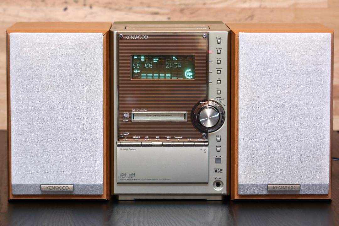 KENWOOD SL3MD CD/MD/TUNER/TAPE　カセットミニコンポ