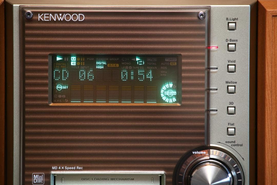 KENWOOD SL3MD CD/MD/TUNER/TAPE　カセットミニコンポ