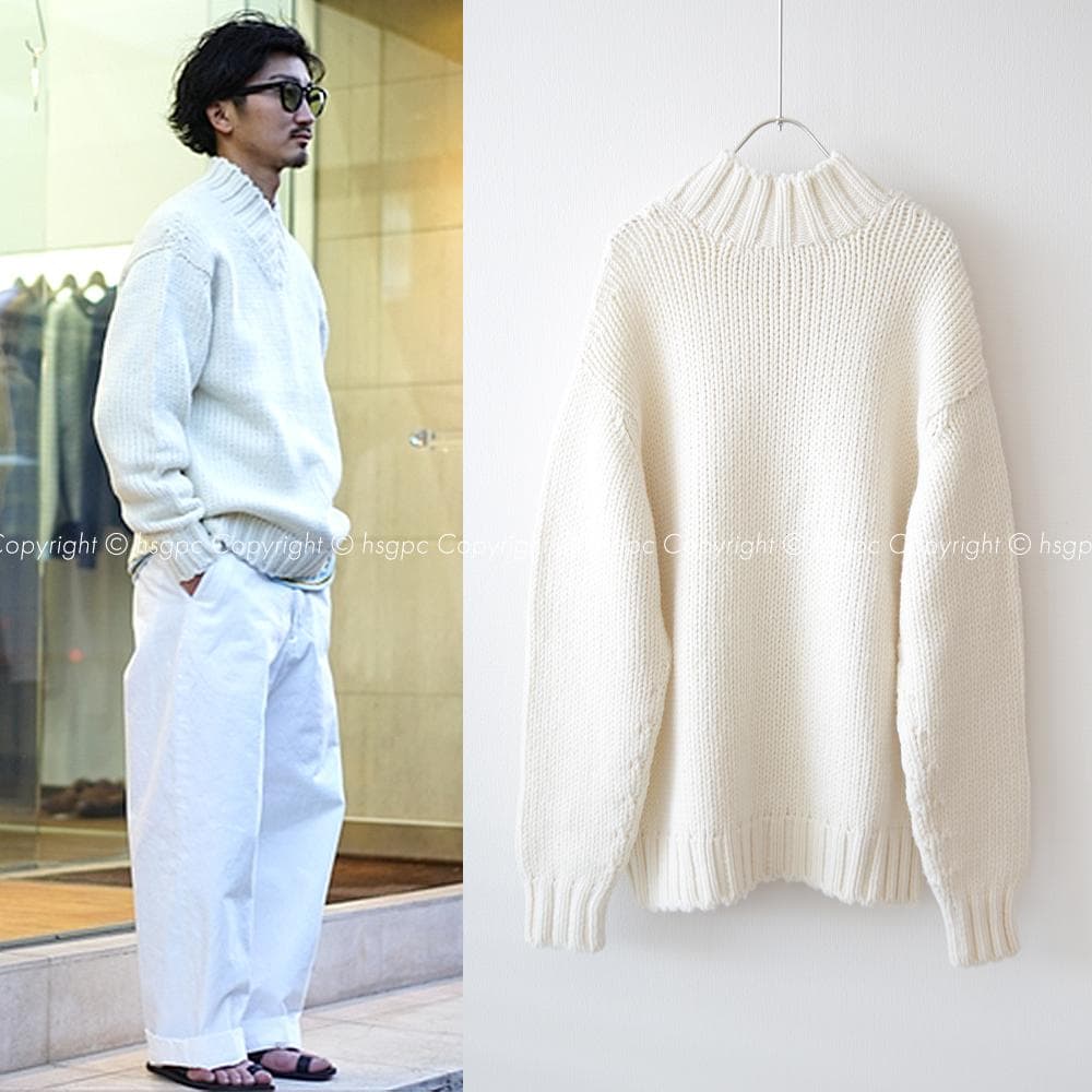 AURALEE Vネック バルキー ニット ローゲージ セーター オーラリー