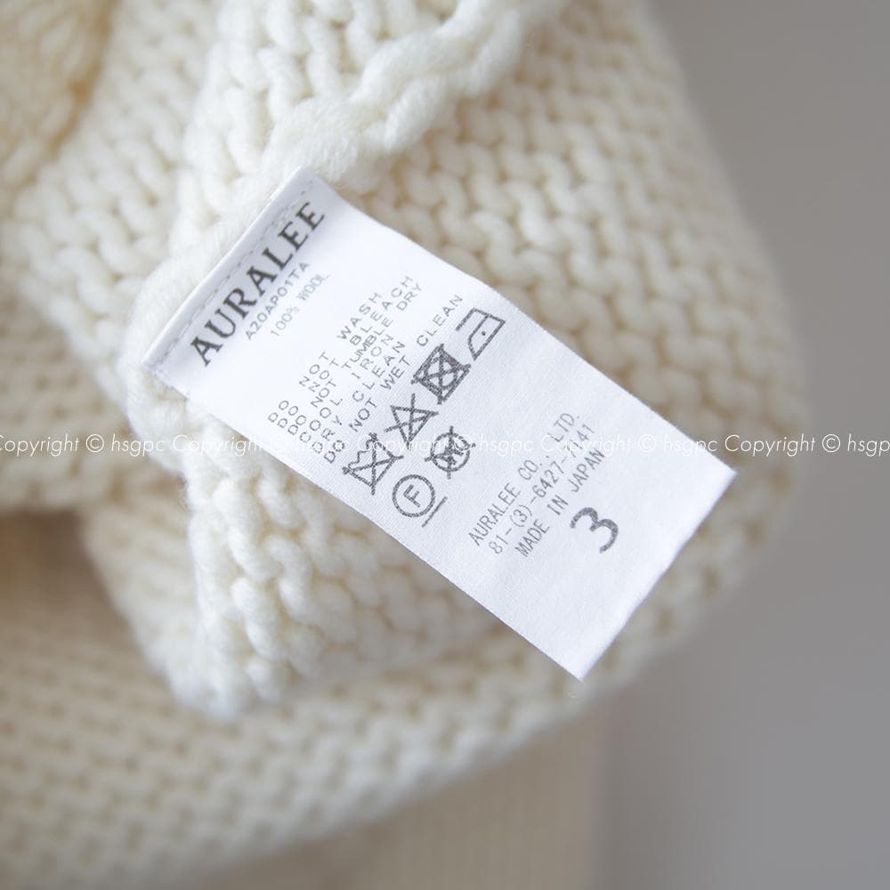 AURALEE Vネック バルキー ニット ローゲージ セーター オーラリー