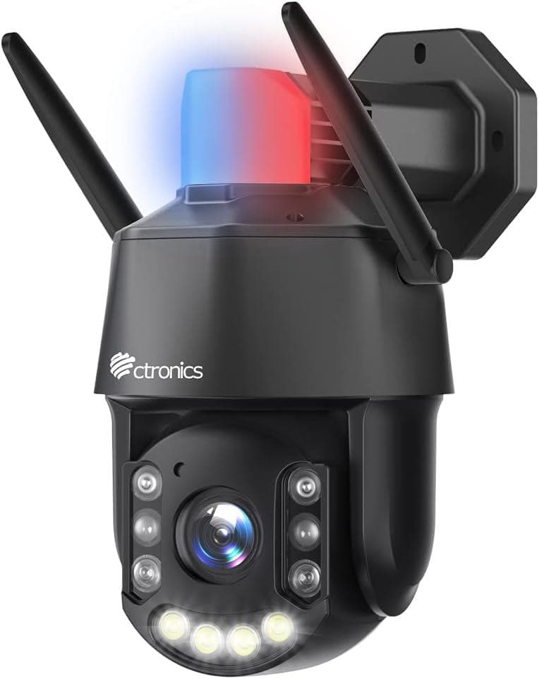 【開封・未使用】Ctronics 防犯カメラ 30倍光学ズーム 屋外 警報 追尾