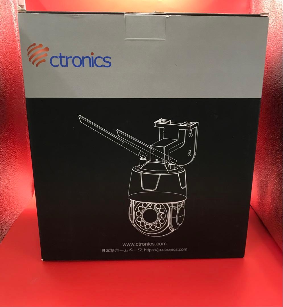 【開封・未使用】Ctronics 防犯カメラ 30倍光学ズーム 屋外 警報 追尾