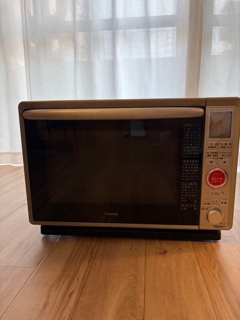 東芝オーブンレンジ ER-G7(H) 動作良好 付属品付 シルバー