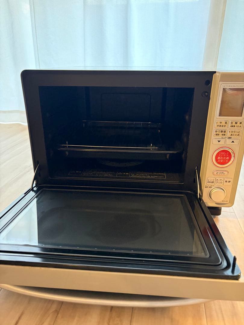 東芝オーブンレンジ ER-G7(H) 動作良好 付属品付 シルバー