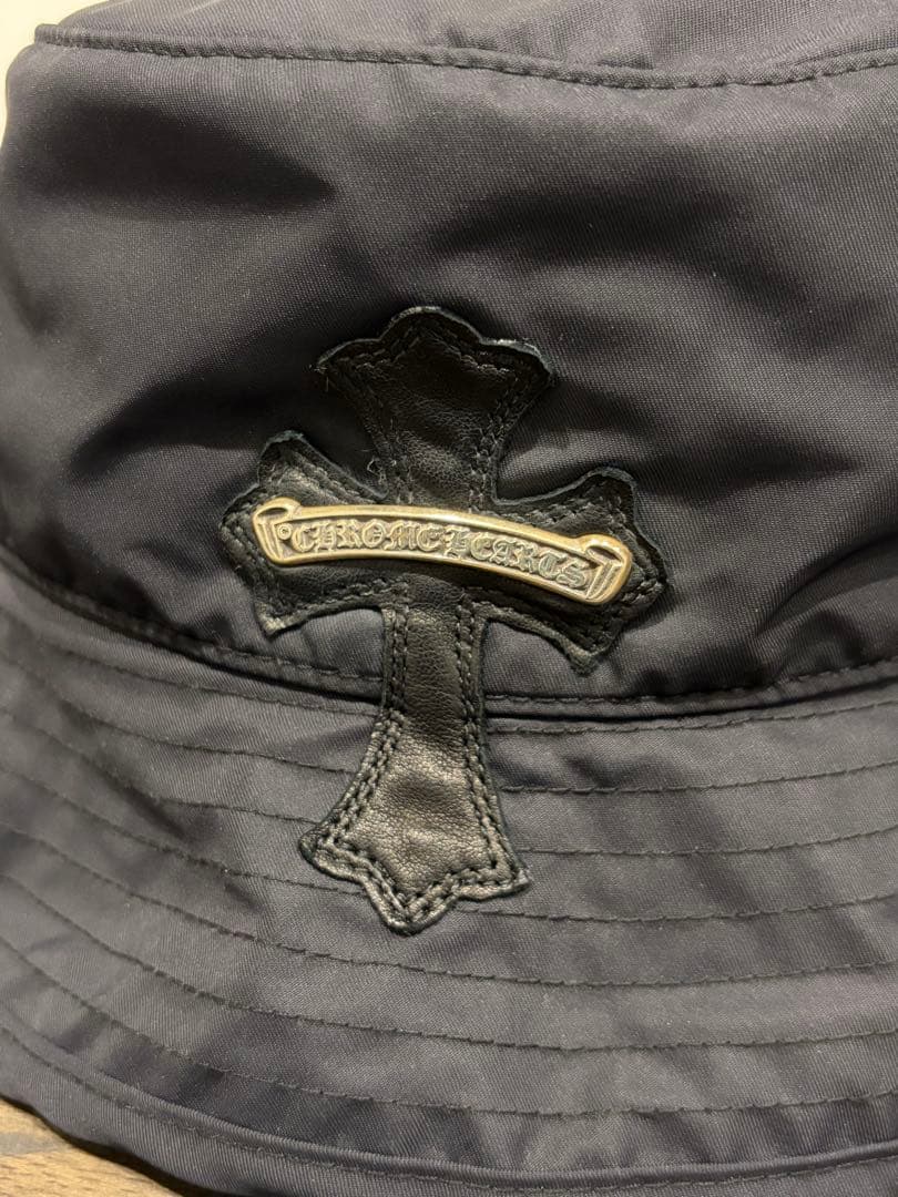 (新品) クロムハーツ クロスパッチ ナイロンバケットハット L