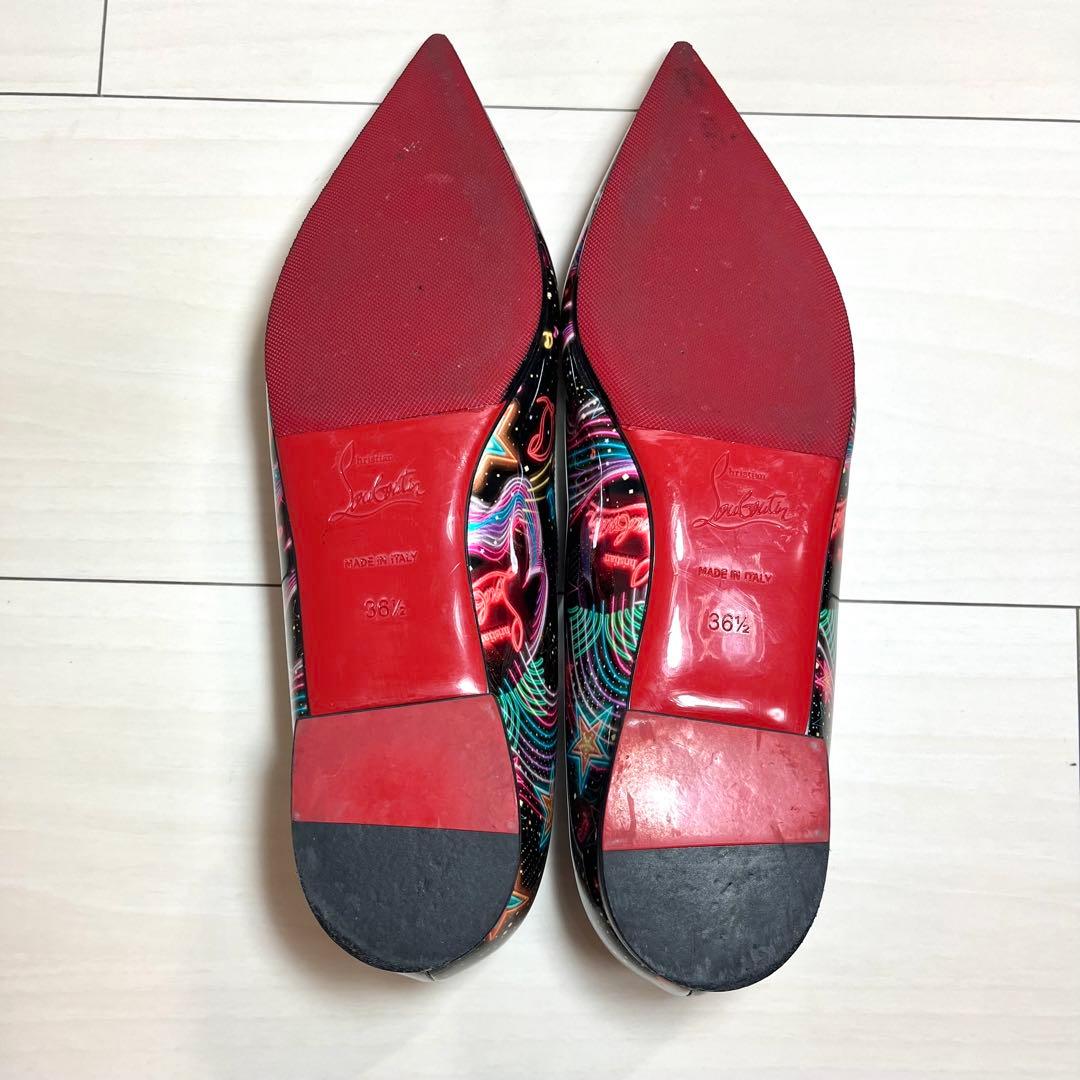 美品 クリスチャンルブタン フラットパンプス Hot Chickita