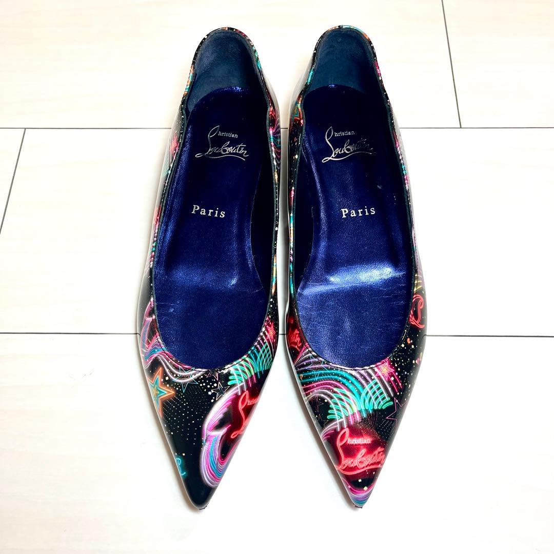 美品 クリスチャンルブタン フラットパンプス Hot Chickita