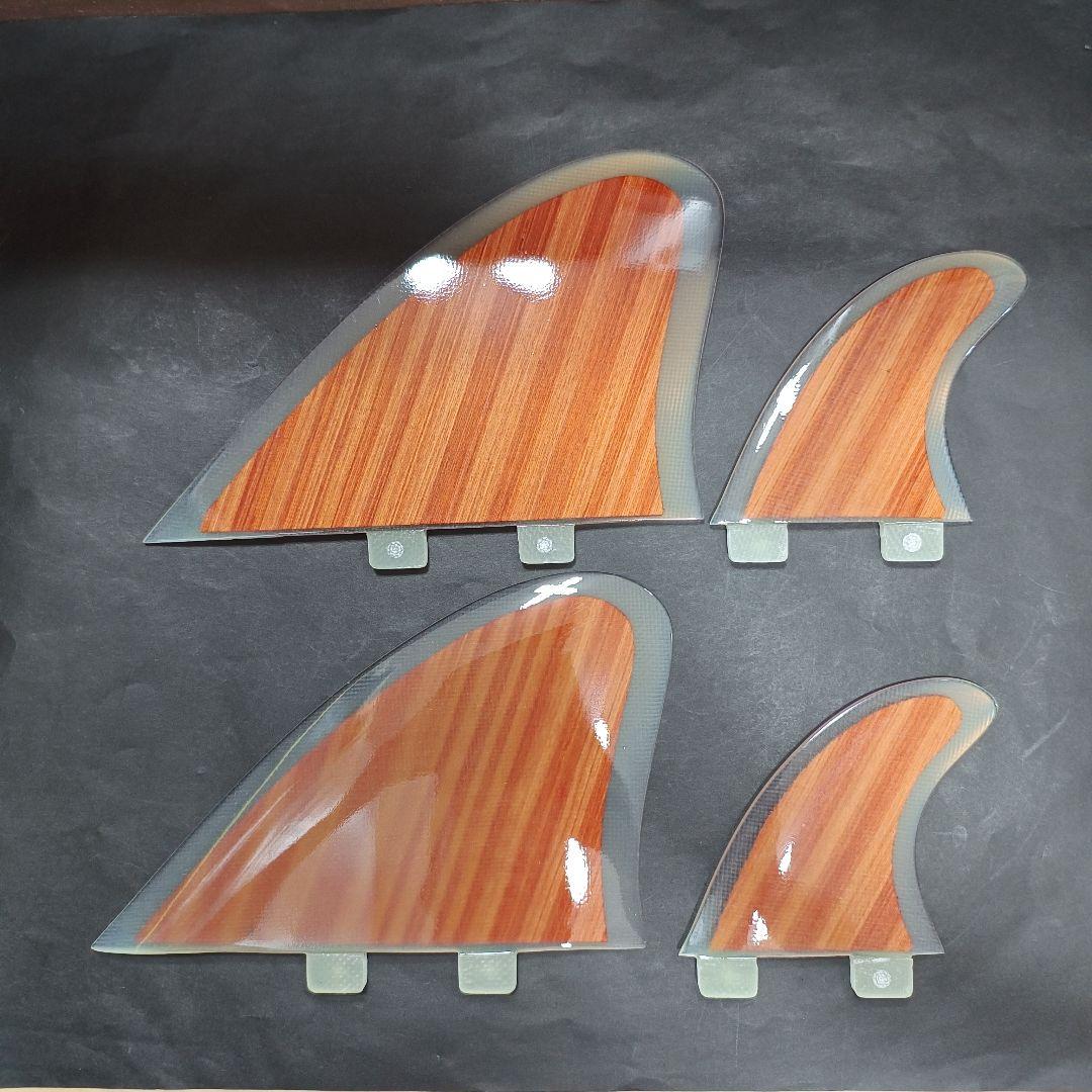 ウッドコア　クワッドフィン　FCS対応 ツインフィン　リアフィン