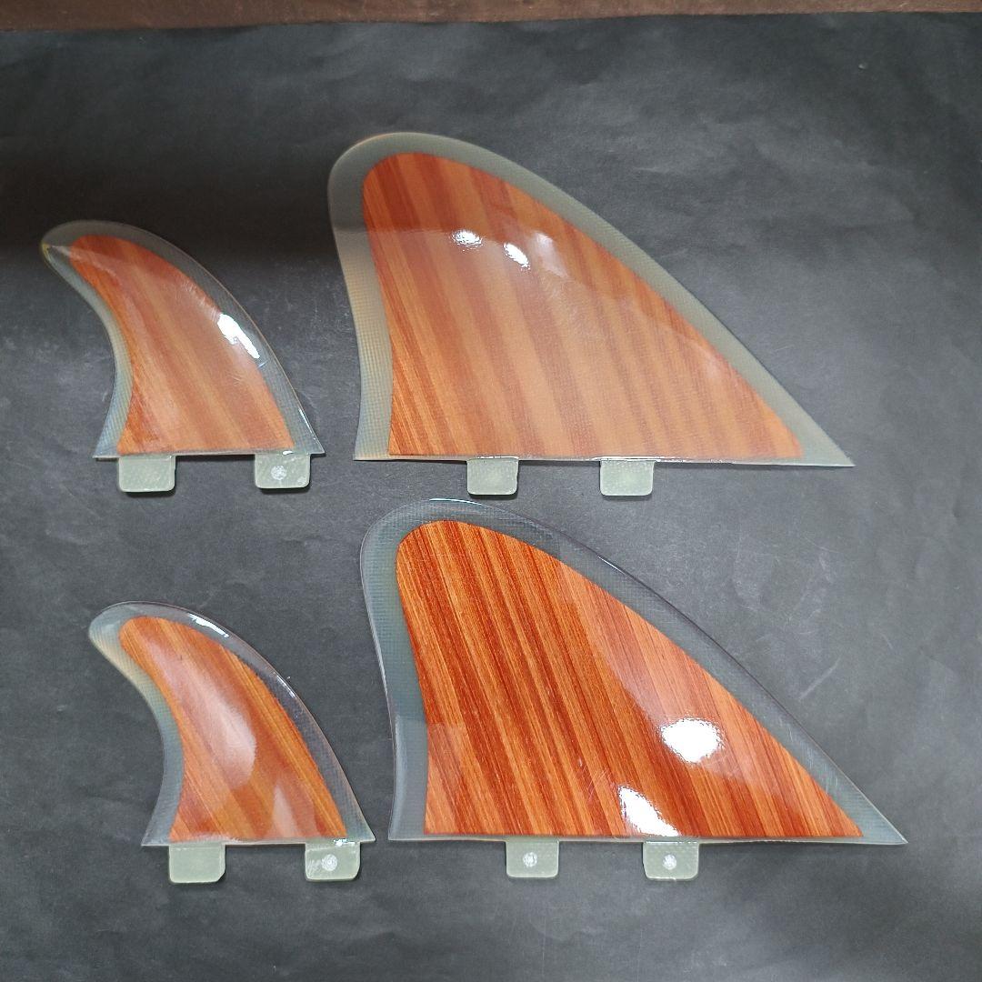 ウッドコア　クワッドフィン　FCS対応 ツインフィン　リアフィン