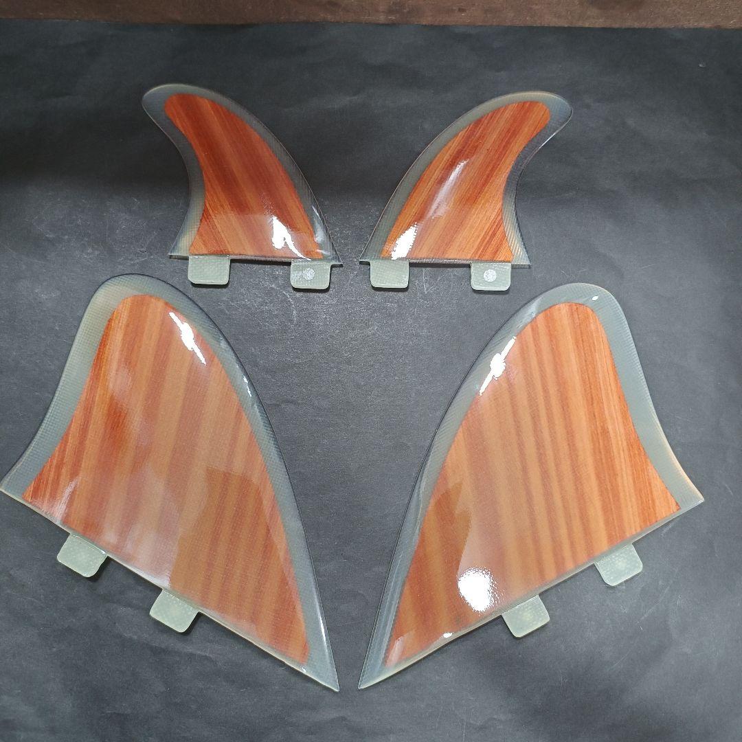 ウッドコア　クワッドフィン　FCS対応 ツインフィン　リアフィン