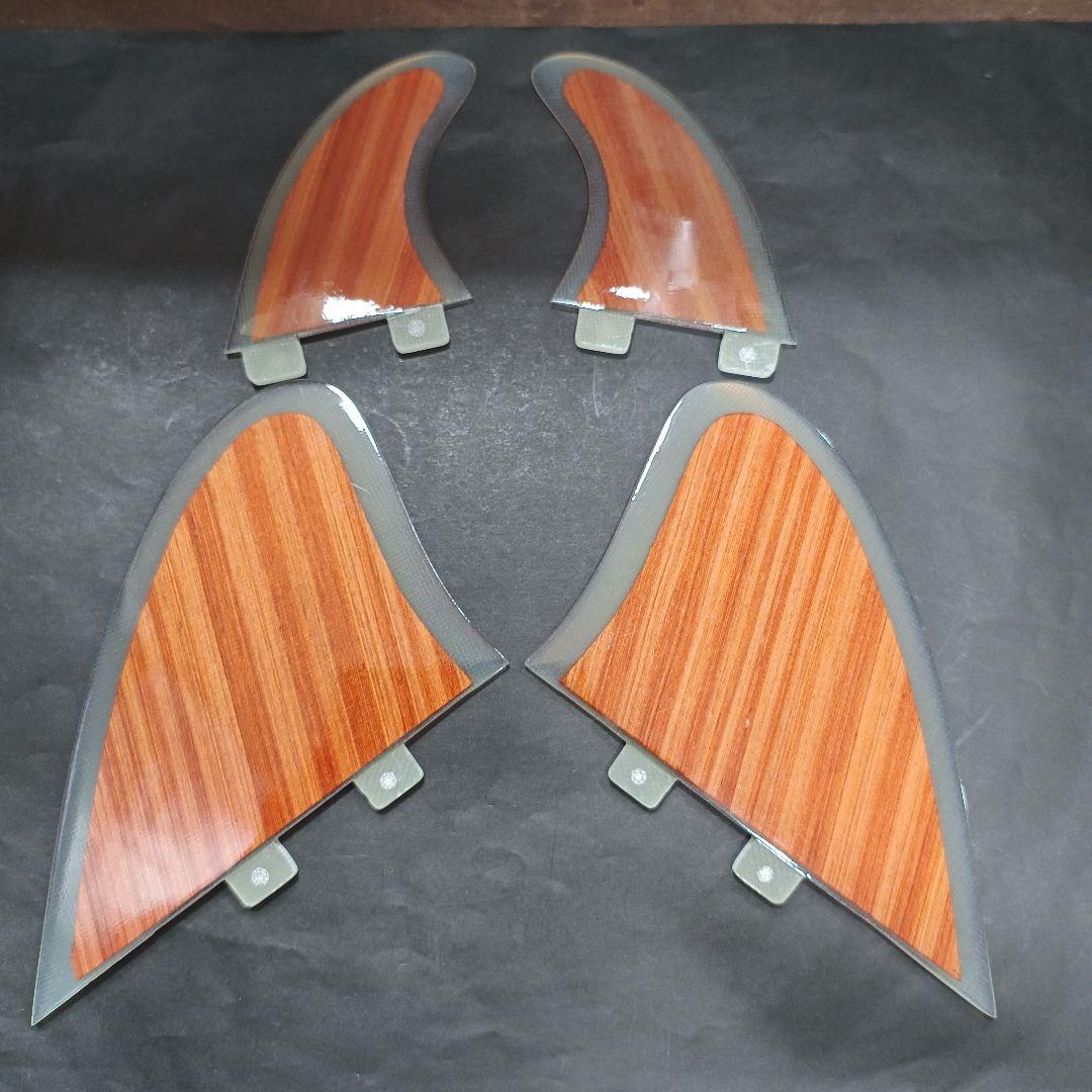 ウッドコア　クワッドフィン　FCS対応 ツインフィン　リアフィン