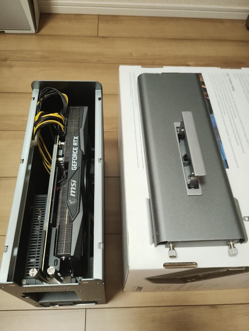 MSI GeForce RTX 3080+AKITIO Node GPUケース