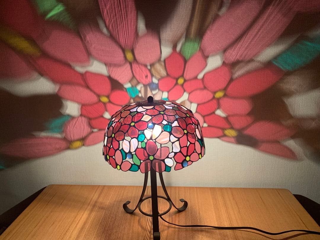 ステンドグラスランプ「さくら」