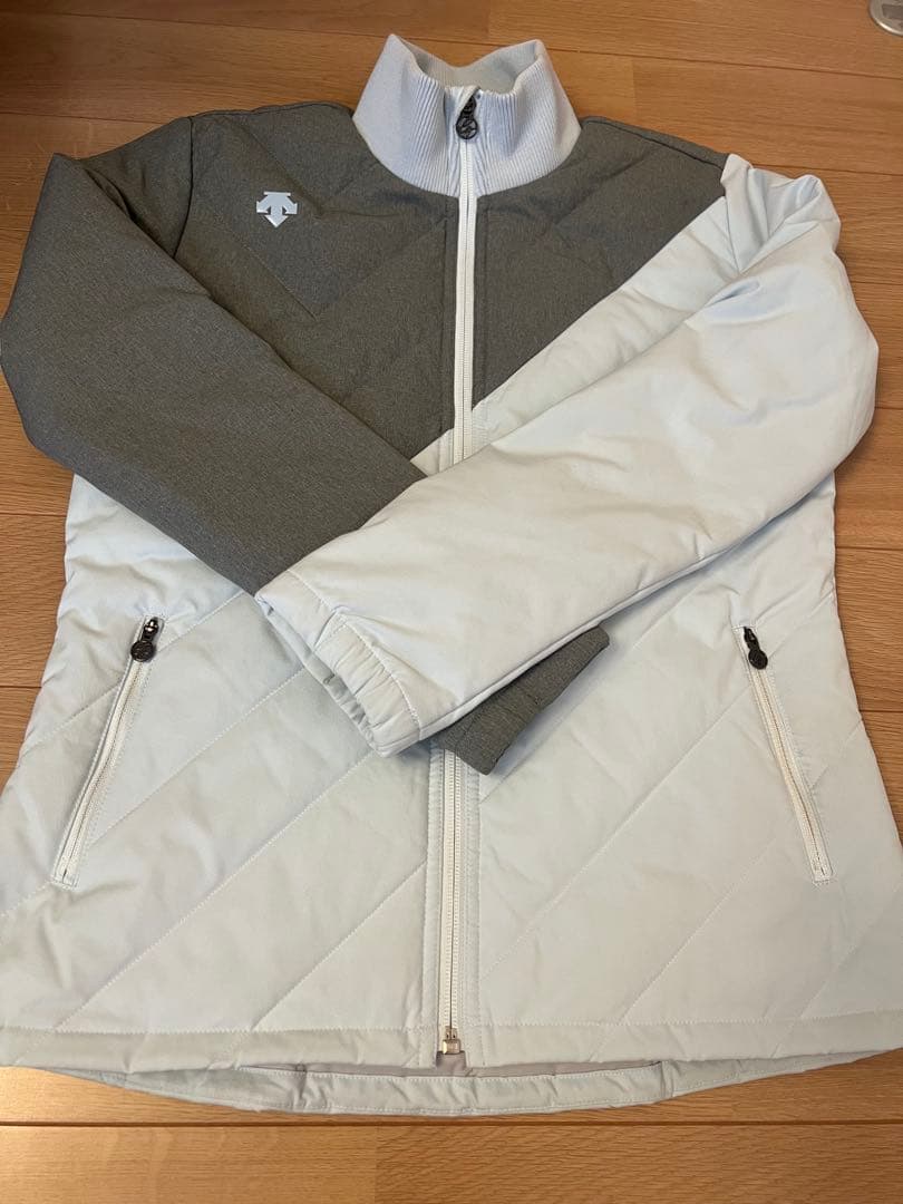 ゴルフ レディースジャケット グレー/ホワイト
