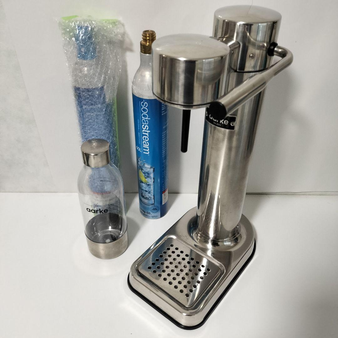 【動作保証】アールケ　カーボネーター2 炭酸水メーカー　シルバー　740