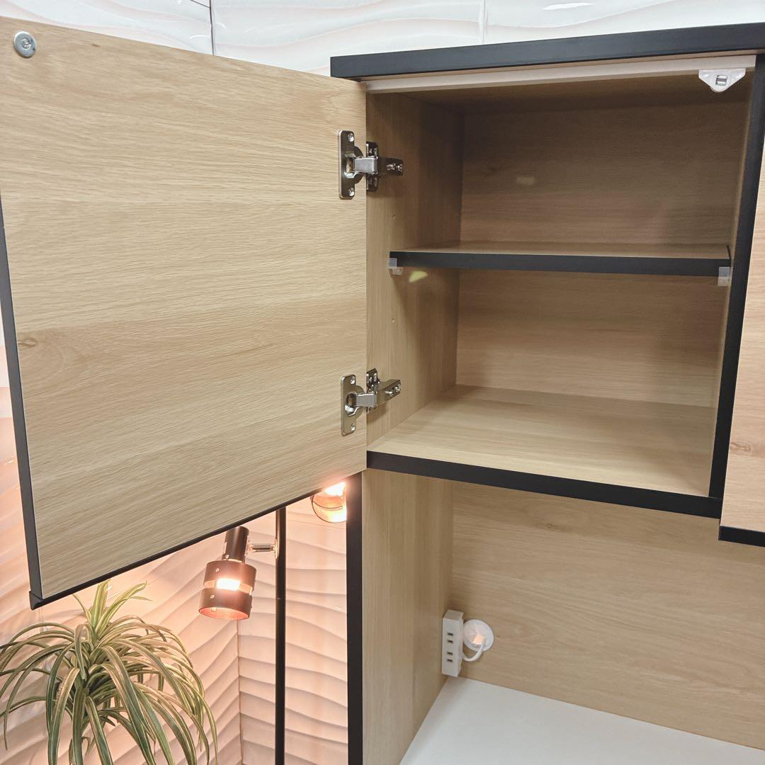 ◇大阪府 神戸市 配達料無料！◇美品！◇土井インテリヤ◇食器棚◇キッチンボード◇