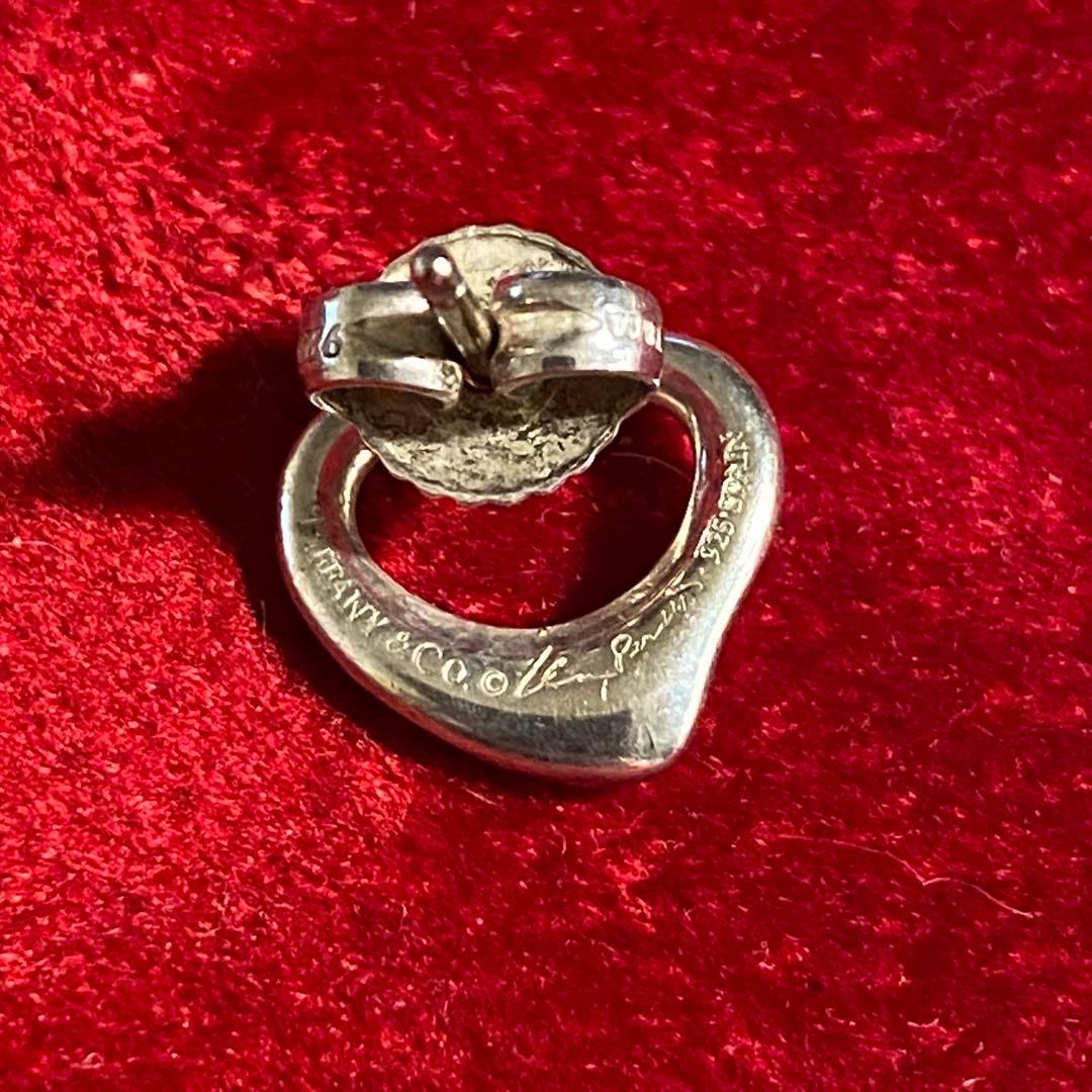 片耳のみ！現物のみ！ティファニーのオープンハート スタッド ピアス！