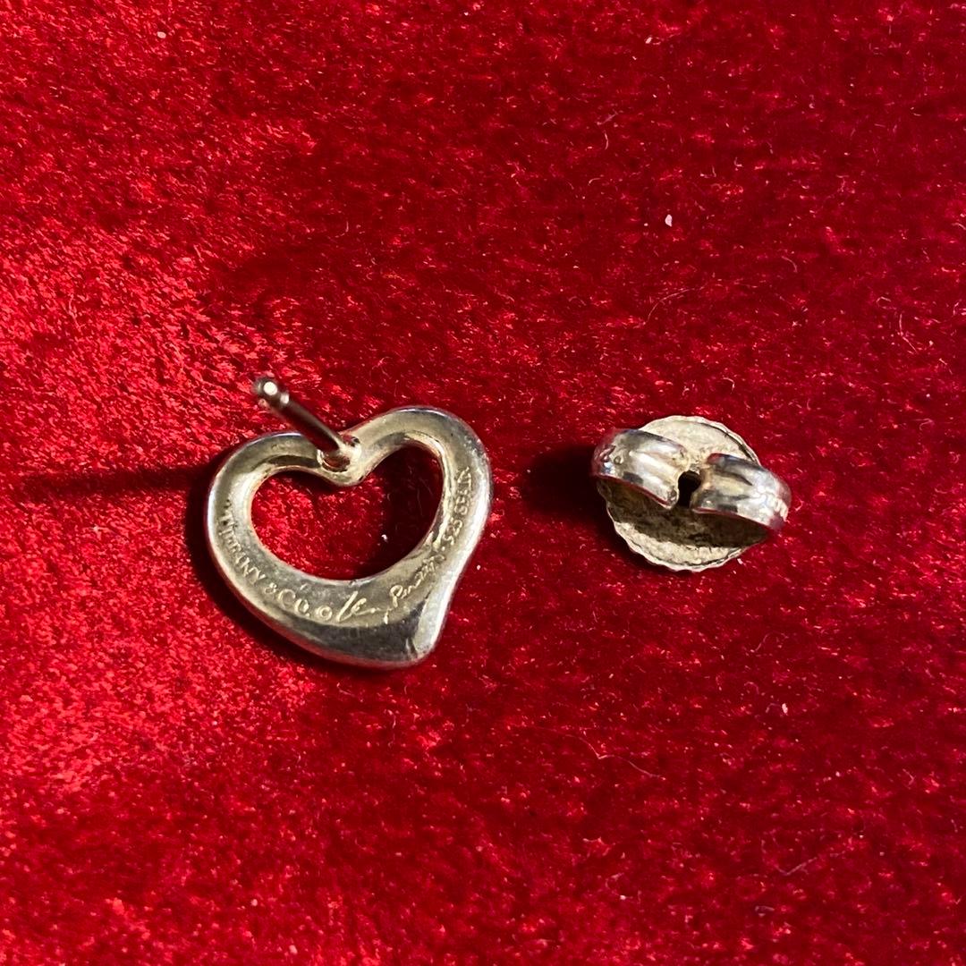 片耳のみ！現物のみ！ティファニーのオープンハート スタッド ピアス！