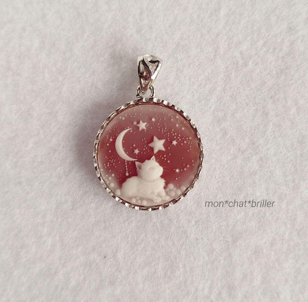 Ruby　猫モチーフペンダントセット