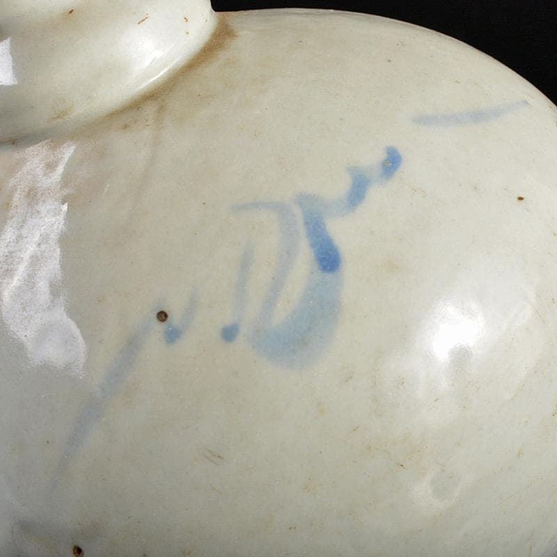 朝鮮　李朝　高麗白磁　染付　徳利　V　R5392