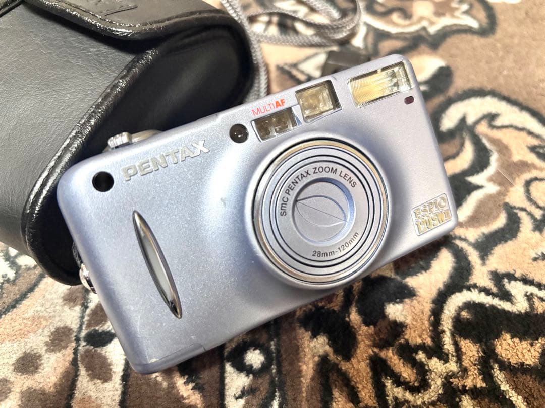 美品☆PENTAX ペンタックスESPIO 120SWⅡ ブルー☆フィルムカメラ
