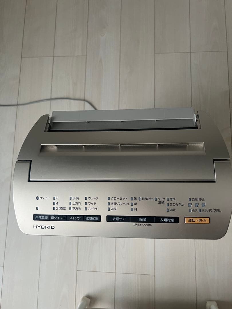 Panasonic ナノイー ハイブリッド除湿機 ホワイト