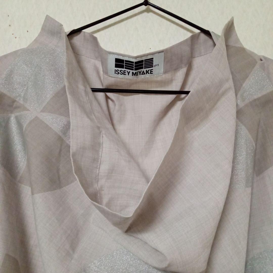 【月】ISSEY　MIYAKE　132 5.　麻混トップス/チュニック