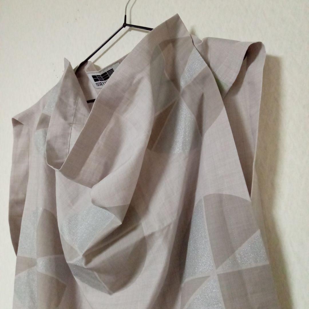 【月】ISSEY　MIYAKE　132 5.　麻混トップス/チュニック