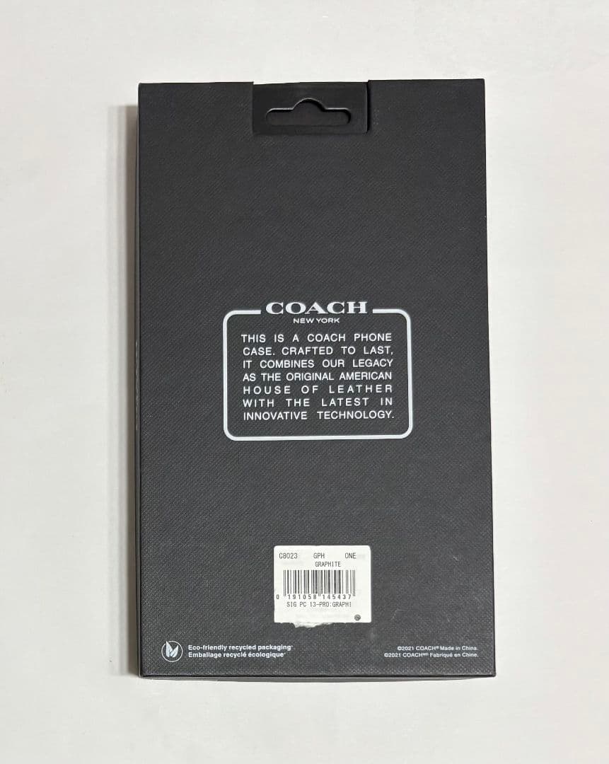 COACH iPhone13 pro 対応 ケース C8023 GRAPHITE