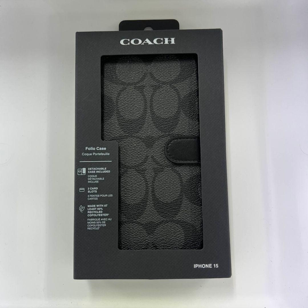 COACH iPhone13 pro 対応 ケース C8023 GRAPHITE